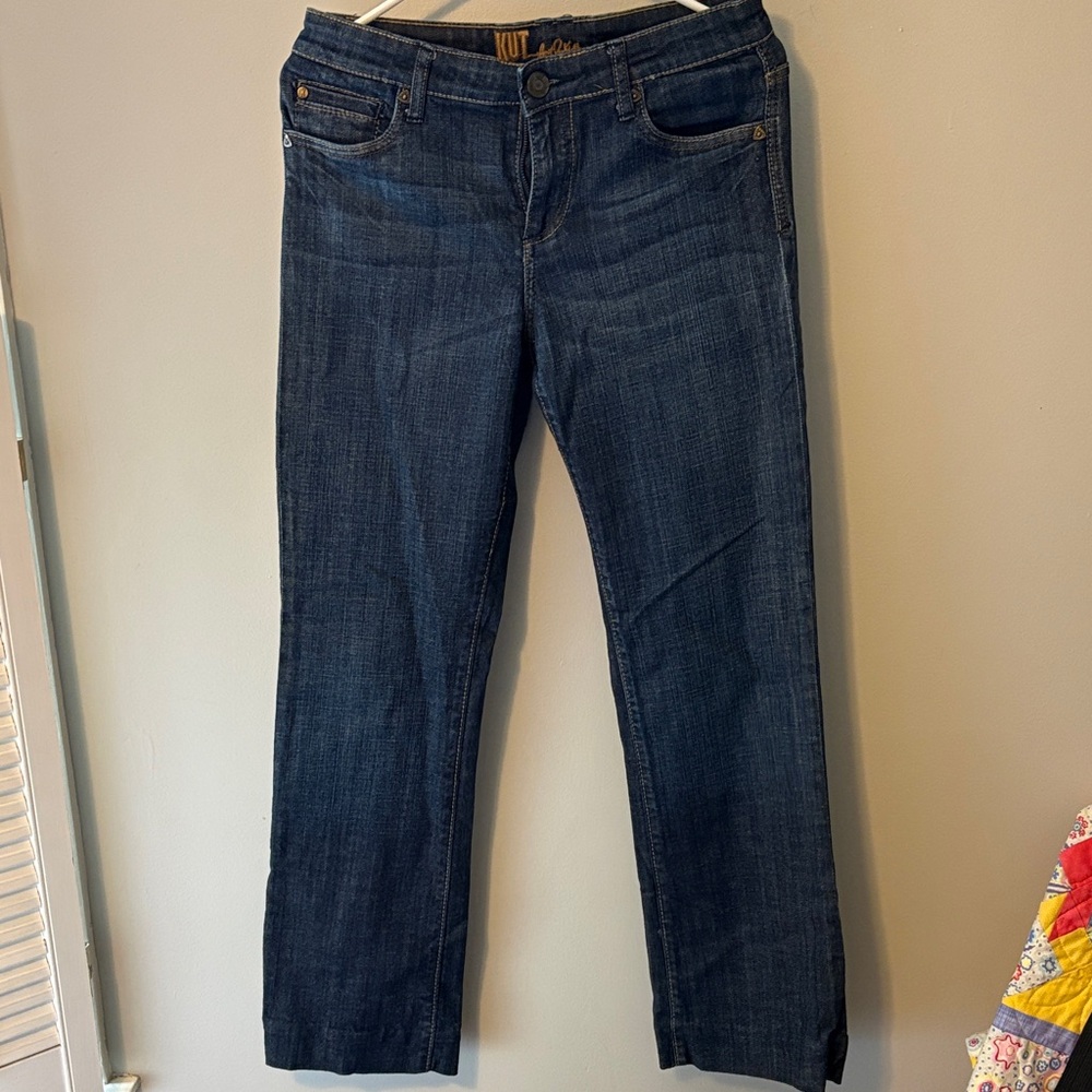 Kut from the Kloth Dark Blue Straight Leg Jeans